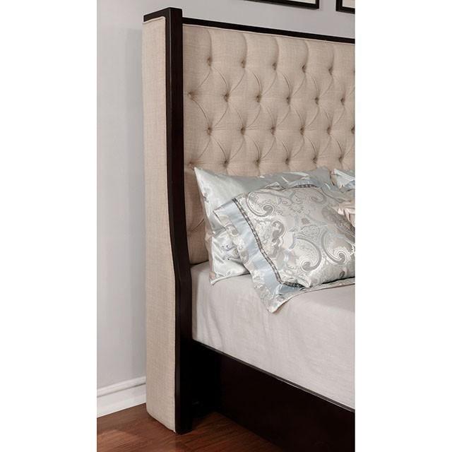 Large Picture of Furniture of America Camille CM7566Q Queen Platform Bed
