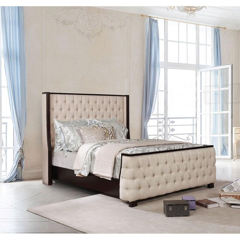 Large Picture of Furniture of America Camille CM7566Q Queen Platform Bed