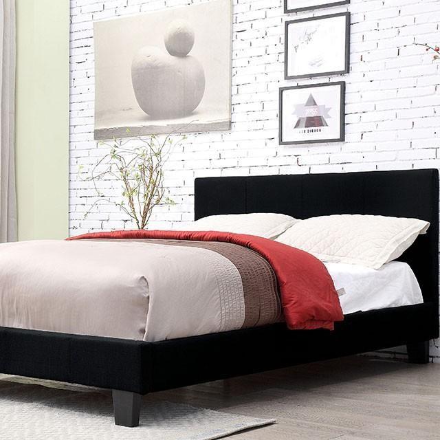 Large Picture of Furniture of America Sims CM7078BK-T Twin Platform Bed