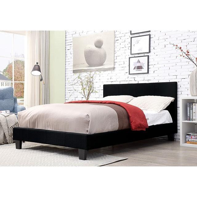 Large Picture of Furniture of America Sims CM7078BK-T Twin Platform Bed