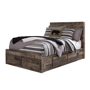 Benchcraft Derekson B200B10 Full Panel Bed with 6 Storage Drawers (Kids Beds - Bed)