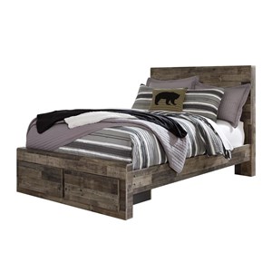 Benchcraft Derekson B200B16 Full Panel Bed with 2 Storage Drawers (Kids Beds - Bed)