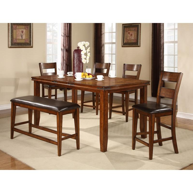 Large Picture of Crown Mark Figaro 2701 Counter Height Bench