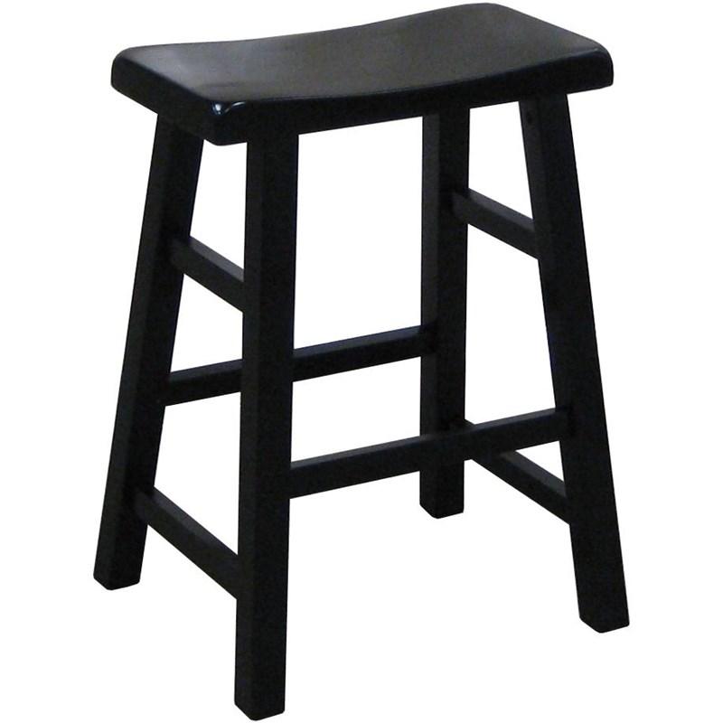 Large Picture of Crown Mark Kirin 2720-24-BK Saddle Stool