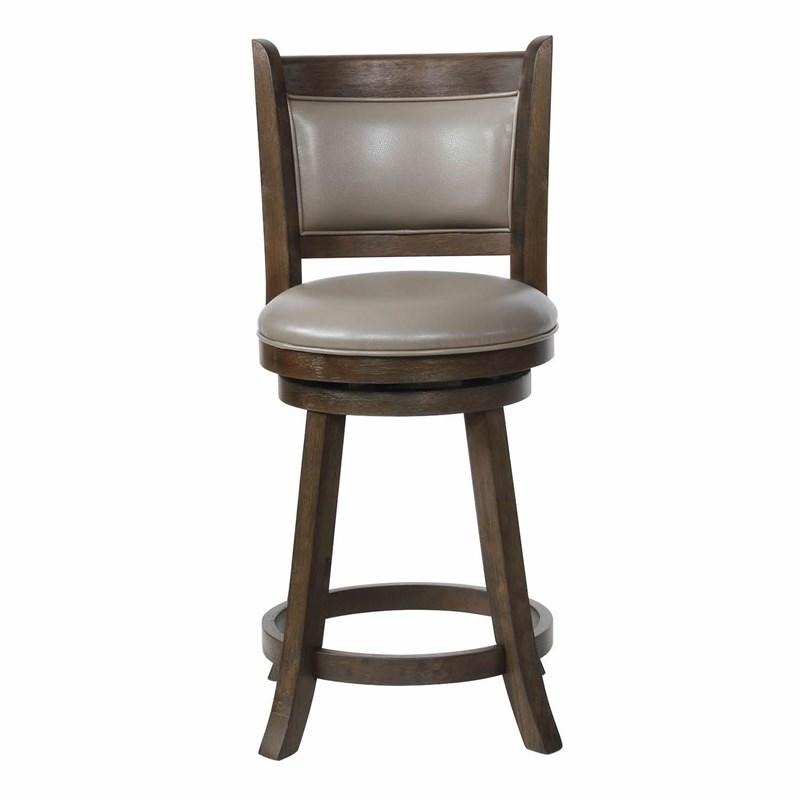 Large Picture of Crown Mark Cecil 2798C-24-GY Swivel Stool