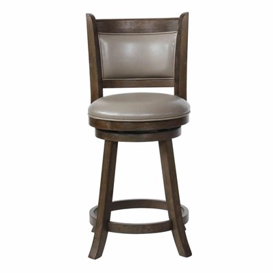 Crown Mark Cecil 2798C-24-GY Swivel Stool