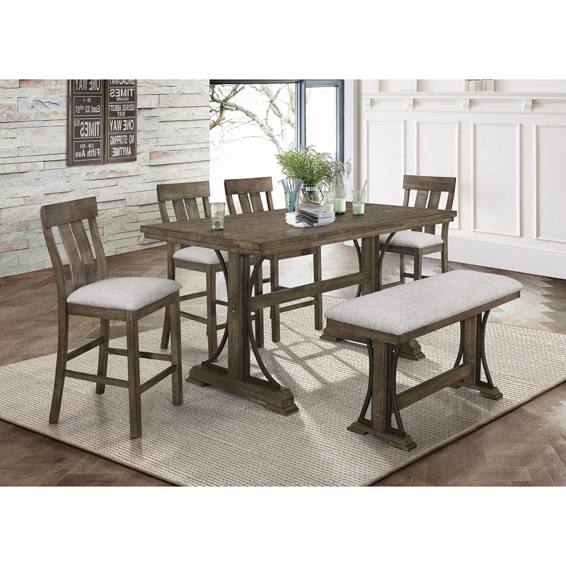 Large Picture of Crown Mark Quincy 2831-BENCH Counter Height Bench