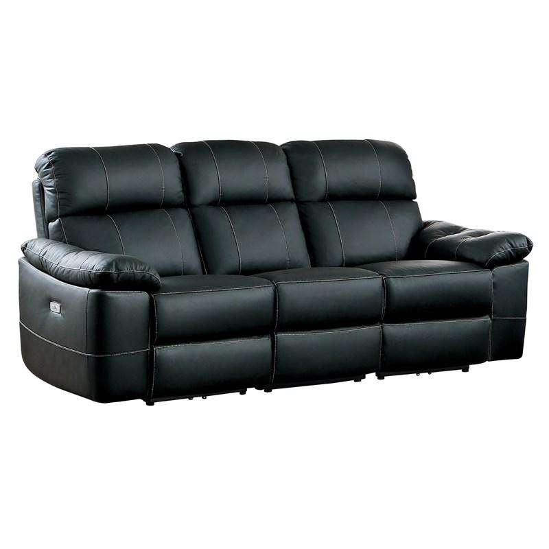 Homelegance Nicasio 8223BK-3PW Power Reclining Sofa
