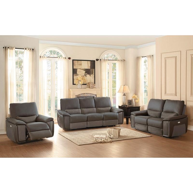 Large Picture of Homelegance Corazon 8355-1PW Power Reclining Chair