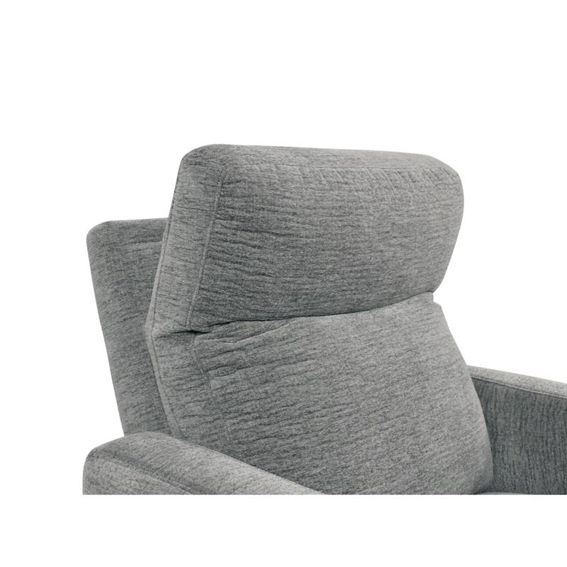 Large Picture of Homelegance Edition 9804DV-1PWH Power Lay Flat Reclining Chair with Power Headrest and USB Port