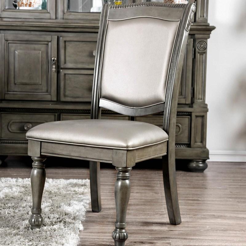 Furniture of America Alpena CM3350GY-SC-2PK Side Chair