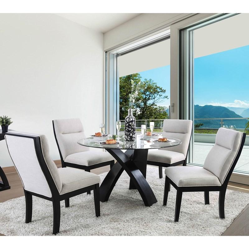 Large Picture of Furniture of America Jasmin CM3393RT-TABLE Dining Table