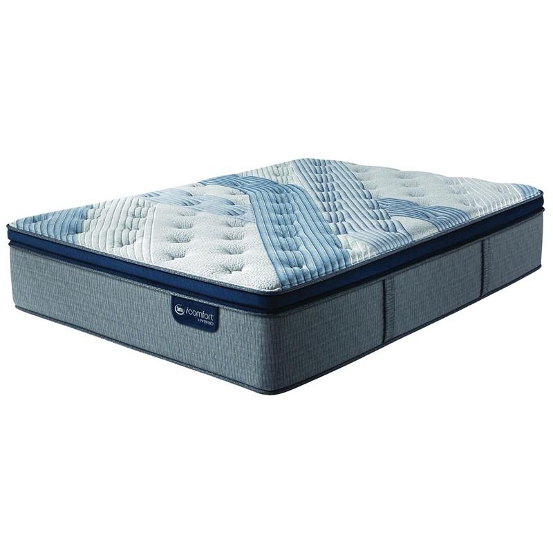 Large Picture of Serta Blue Fusion 4000 Plush Pillow Top Mattress Set (Twin XL)
