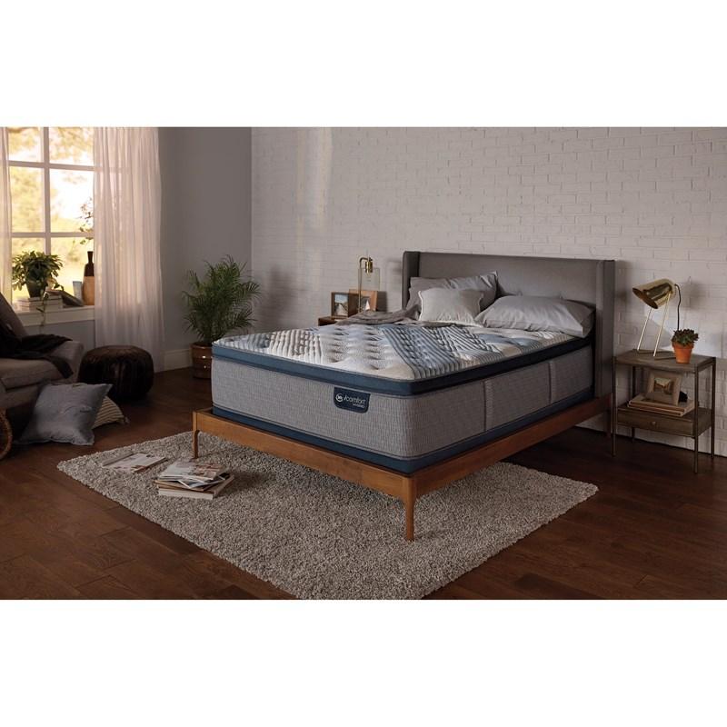 Large Picture of Serta Blue Fusion 4000 Plush Pillow Top Mattress Set (Twin XL)
