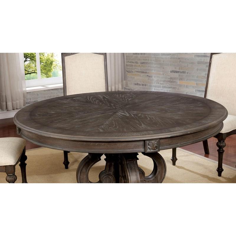 Large Picture of Furniture of America Arcadia CM3150RT Round Dining Table