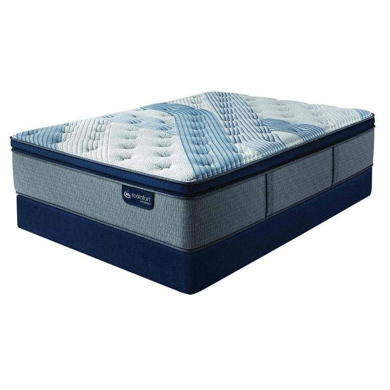 Large Picture of Serta Blue Fusion 1000 Plush Pillow Top Mattress (Queen)