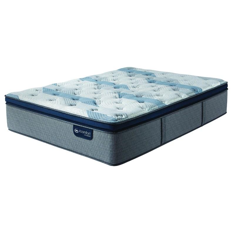 Large Picture of Serta Blue Fusion 300 Plush Pillow Top Mattress (Split King)