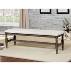 Furniture of America Roeselare CM3455BN Dining Bench