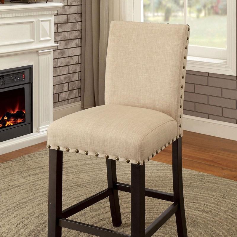 Large Picture of Furniture of America Kaitlin CM3323PC-2PK Counter Height Chair