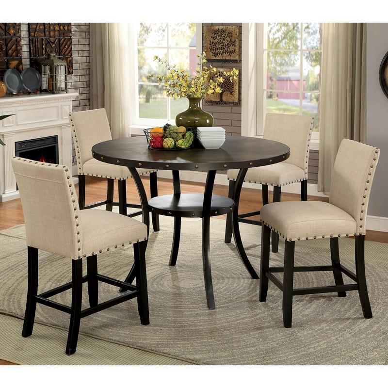 Large Picture of Furniture of America Kaitlin CM3323PC-2PK Counter Height Chair