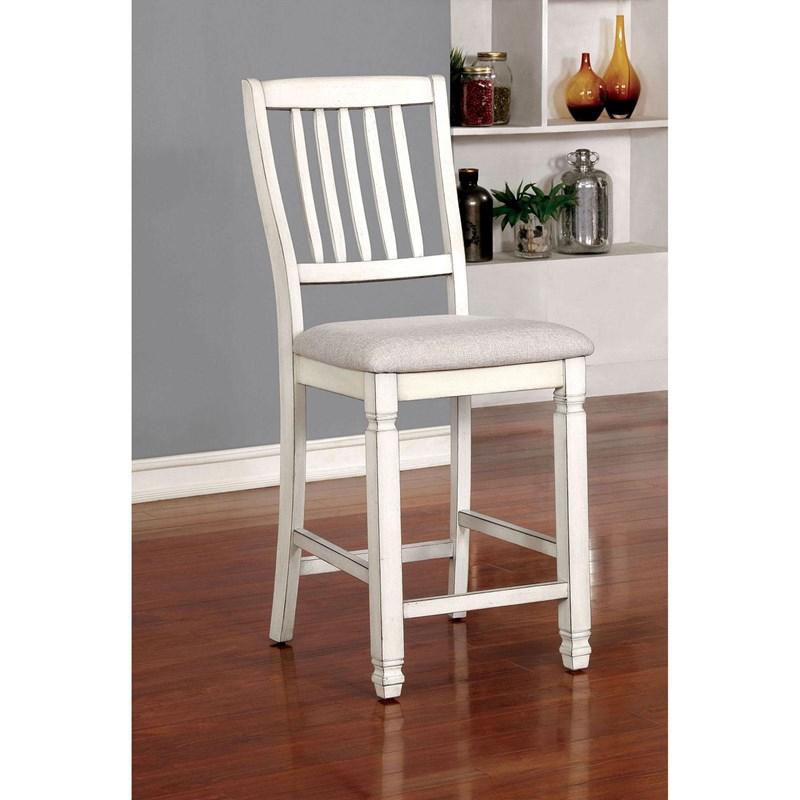 Large Picture of Furniture of America Kaliyah CM3194PC-2PK Counter Height Chair