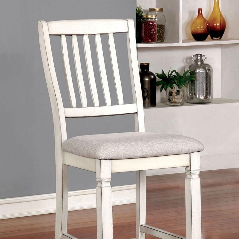 Large Picture of Furniture of America Kaliyah CM3194PC-2PK Counter Height Chair