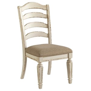 Signature Design by Ashley Realyn D743-01 Dining Upholstered Side Chair (Dining Seating - Chairs)