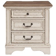 Signature Design by Ashley Realyn B743-93 Three Drawer Night Stand (Nightstands - 3 Drawers)
