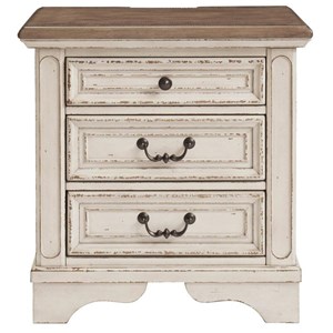 Signature Design by Ashley Realyn B743-93 Three Drawer Night Stand (Nightstands - 3 Drawers)