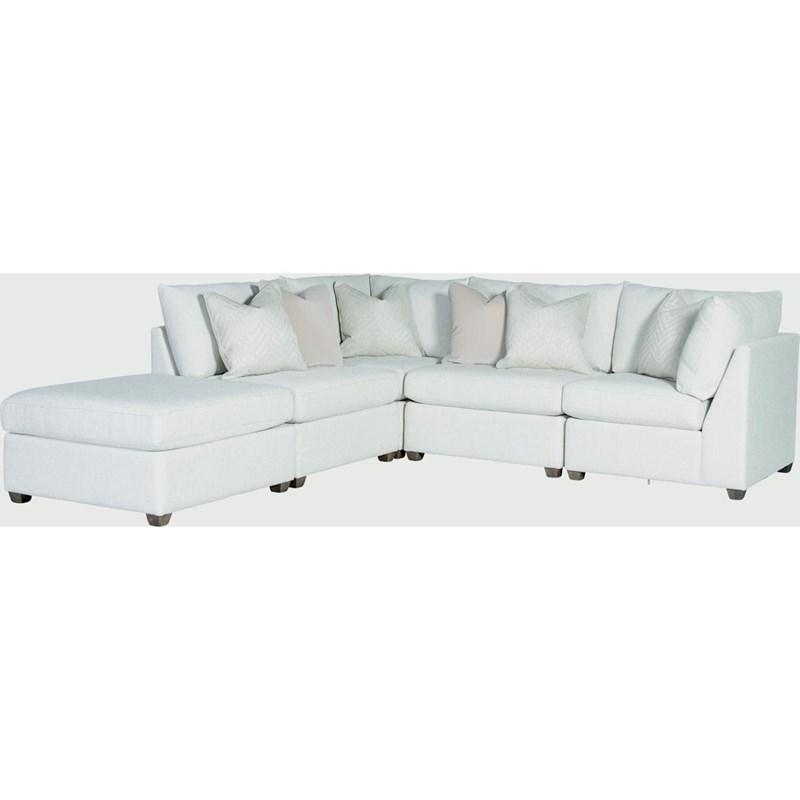 Mayo Furniture 1516F 5 pc Sectional - Market Salt