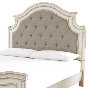 Signature Design by Ashley Realyn B743-57 Queen Upholstered Panel Headboard (Bed Components - Headboard)