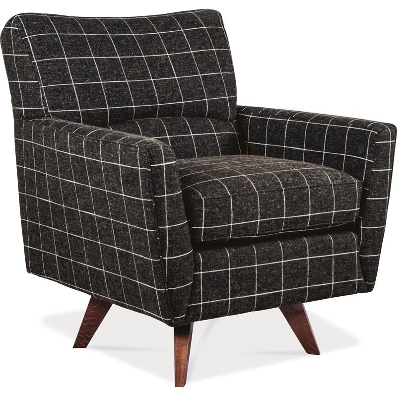 Large Picture of La-Z-Boy Bellevue High Leg Swivel Chair - Ebony