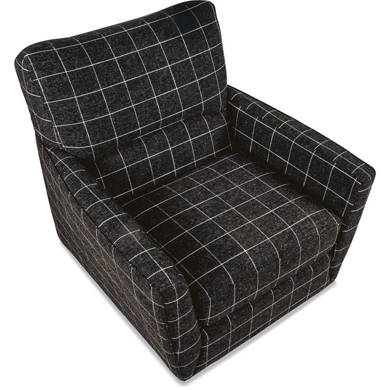 Large Picture of La-Z-Boy Bellevue High Leg Swivel Chair - Ebony