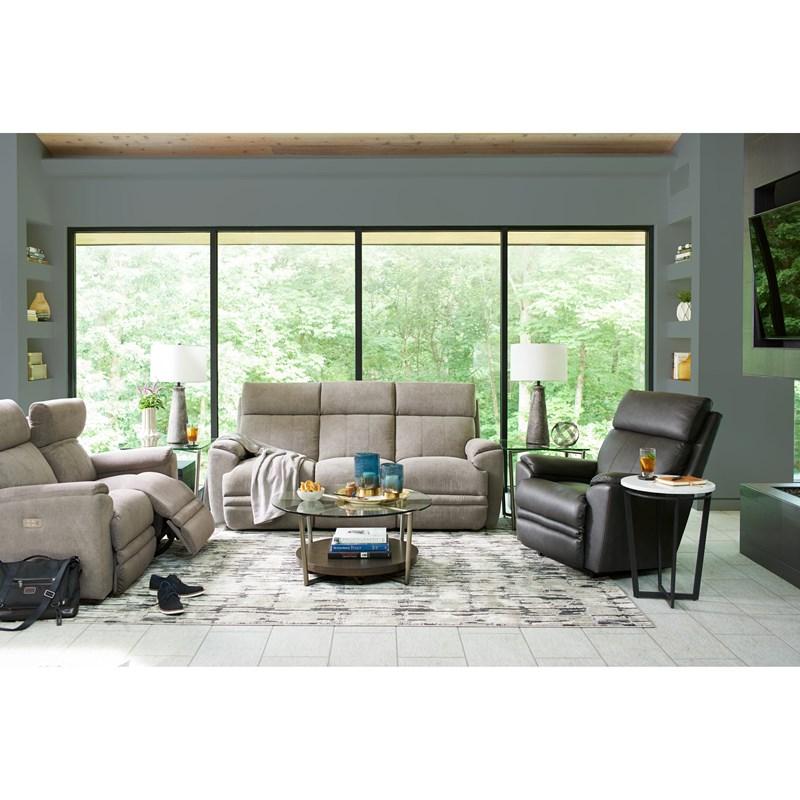 Large Picture of La-Z-Boy Talladega La-Z-Time® Full Reclining Sofa - Platinum