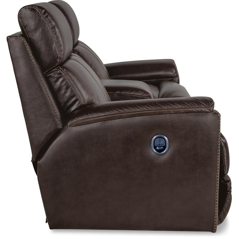 Large Picture of La-Z-Boy Talladega La-Z-Time® Full Reclining Loveseat w/ Console - Chestnut