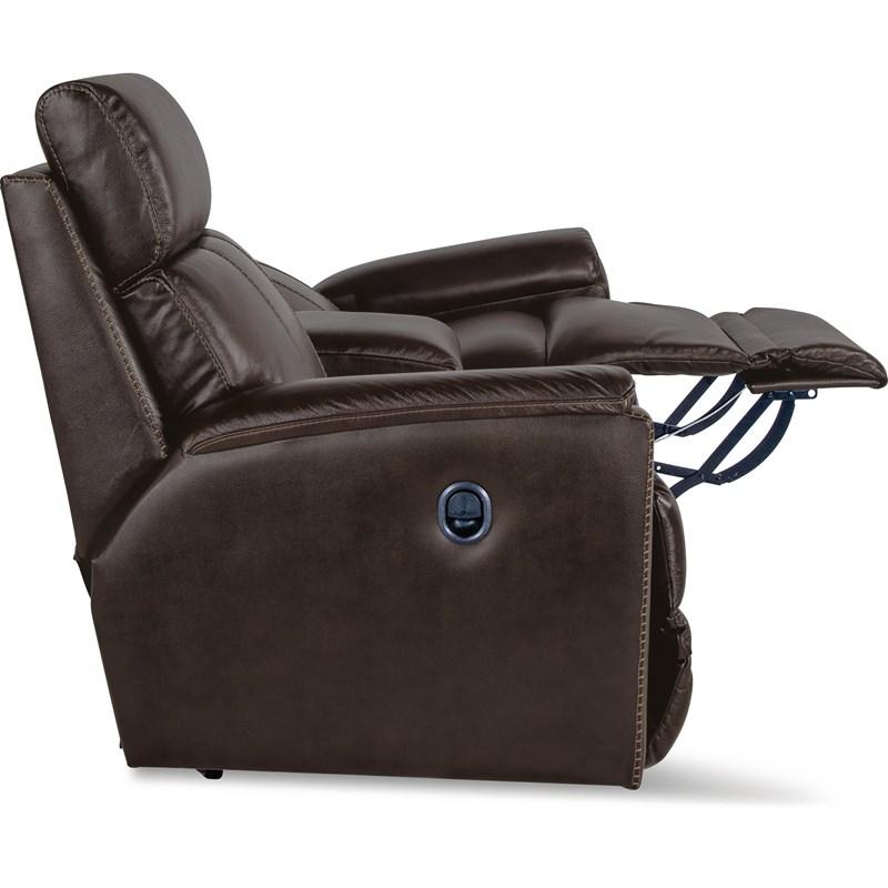 Large Picture of La-Z-Boy Talladega La-Z-Time® Full Reclining Loveseat w/ Console - Chestnut
