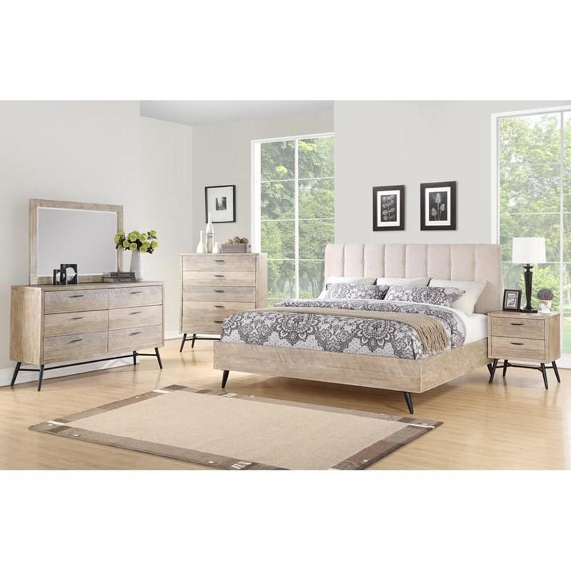 Large Picture of Emerald Home Furnishings Nova B700-14-K King Upholstered Bed