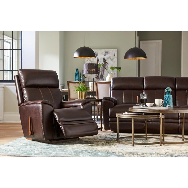 Large Picture of La-Z-Boy Talladega Rocking Recliner - Chestnut
