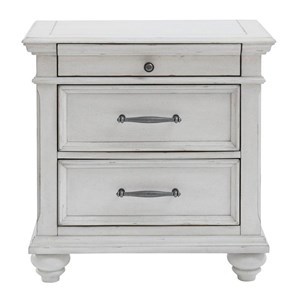 Benchcraft Kanwyn B777-93 Three Drawer Night Stand (Nightstands - 3 Drawers)