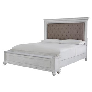 Benchcraft Kanwyn B777 Queen Upholstered Panel Storage Bed (Beds - Queen)