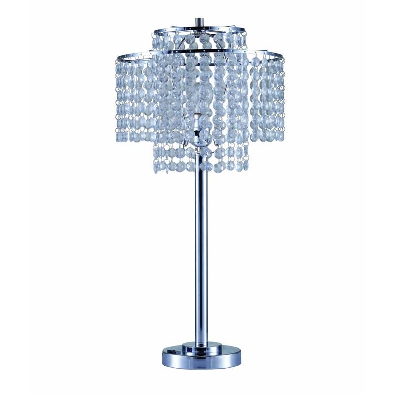 Large Picture of Crown Mark 6216T-CR Chrome Table Lamp
