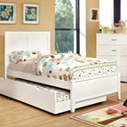 Furniture of America Prismo CM7941WH Twin Platform Bed