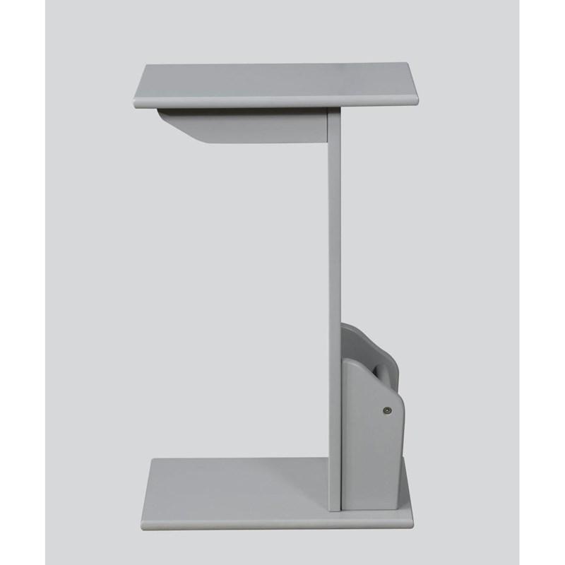 Large Picture of Crown Mark Barnet 7904-GY Chairside Table