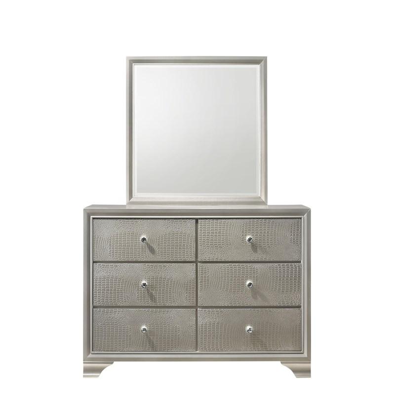 Large Picture of Crown Mark Lyssa B4399-11 Kids Dresser Mirror
