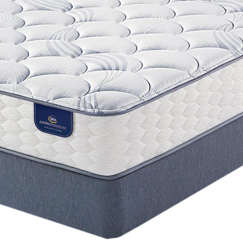 Large Picture of Serta Canal Lake Plush Mattress Set (Twin)