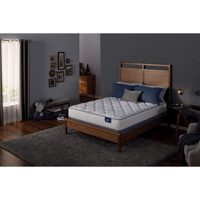 Large Picture of Serta Canal Lake Plush Mattress Set (Twin)