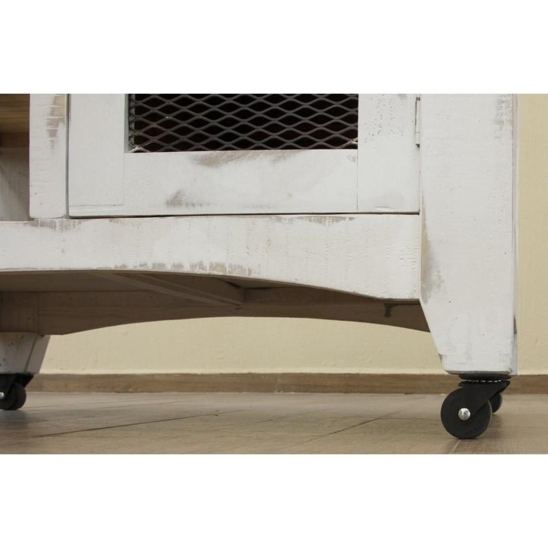 Large Picture of International Furniture Direct Pueblo White IFD3601KSL Kitchen Island