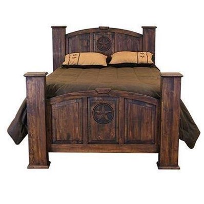 LMT Imports Medio Mansion with Star CAM071TS MEDIO King Mansion Bed