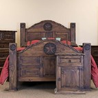 LMT Imports Medio Rope and Star ROP019 MEDIO Queen Panel Bed