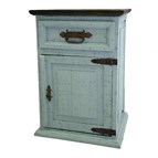 LMT Imports Turquoise Washed VSERU-PT-BUR1R TURQ Right Nightstand